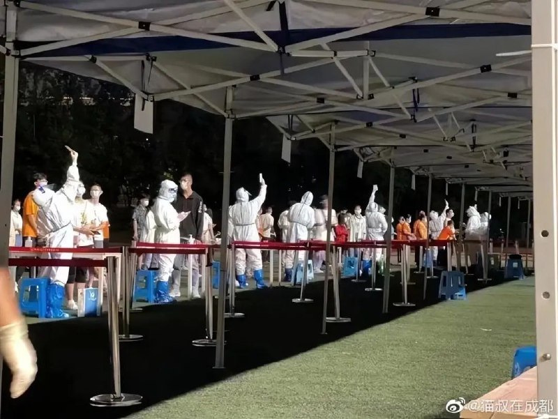 3. 成都核酸系统崩了 网友：全城静默变全城罚站据网友反映，9月2日晚间，成都的核酸系统又崩了，在现场核酸采集的医护人员以为是信号不好，通过将手机高高举过头顶的方式来获得信号，然而并不是信号问题，而是成都的核酸系统出了问题