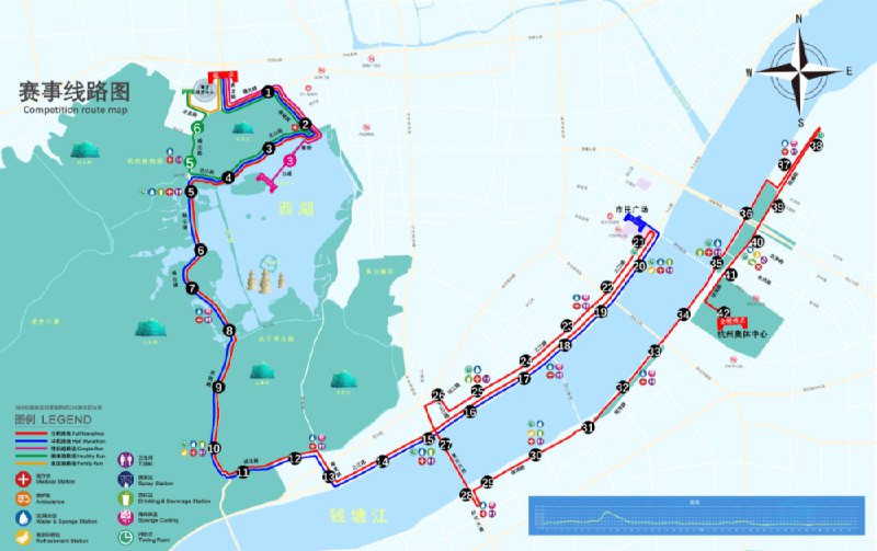 » 12. 杭州马拉松，3.5万人西湖沿途开跑 11月20日，2022杭州马拉松开跑，运动员和马拉松运动爱好者跑经西湖
