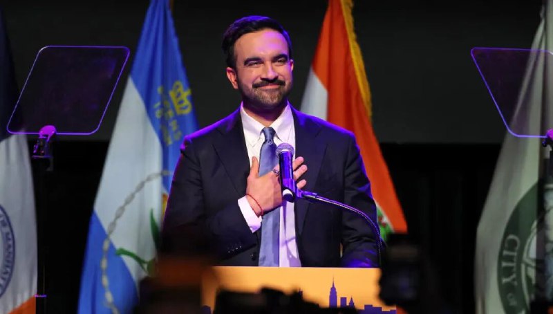 » 3、民主党赢得纽约市长选举，候选人自称民主社会主义者据美国纽约市选举委员会4日公布的纽约市长初步选举结果，美国民主党籍候选人祖赫兰·马姆达尼击败纽约州前州长、独立候选人安德鲁·科莫，在选举中胜出