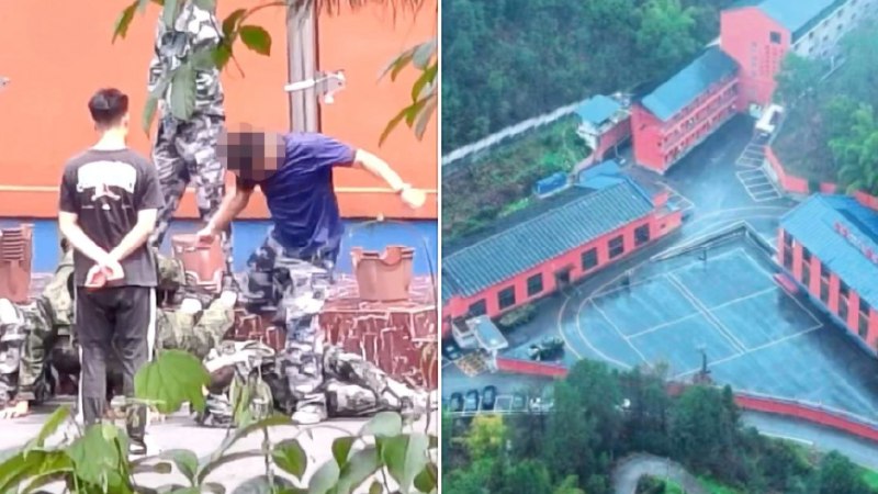 » 3、18岁女孩被家人被送进“素质教育基地”，男友寻找时拍下教官殴打学员4月21日下午，18岁女孩小曼突然失联