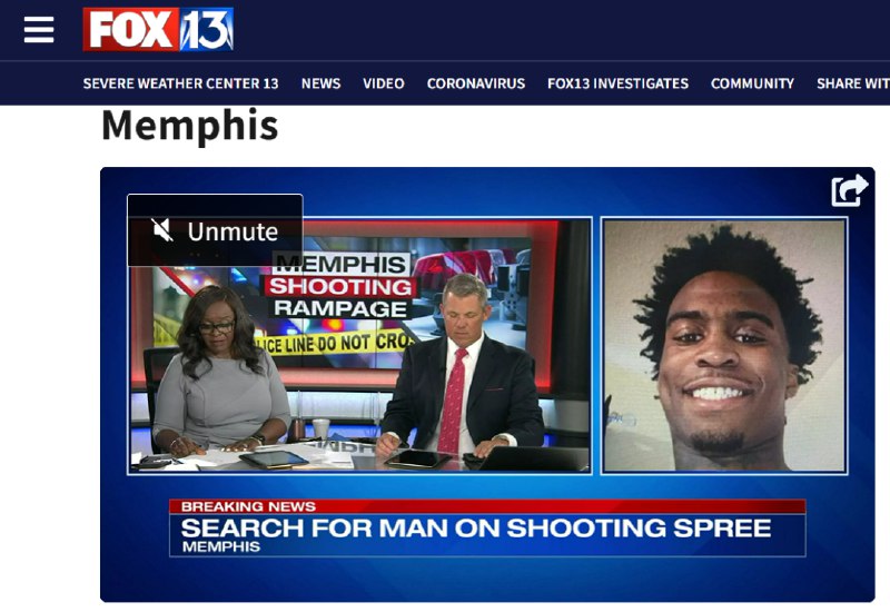 13. 美国田纳西州“直播杀人”枪击案嫌疑人被捕，此前致4死3伤美国田纳西州孟菲斯市一名19岁的非裔男子当地时间9月7日下午在多地持枪随机杀人，还用社交平台脸书直播行凶经过